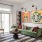 Spacious living room with floor to ceiling windows